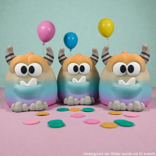 Mutmachmonster in 3D-Druck, Symbolbild – Darstellung wurde mit künstlicher Intelligenz erstellt